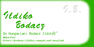 ildiko bodacz business card